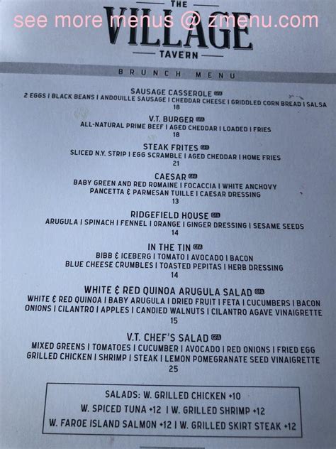Village Tavern Restaurant .